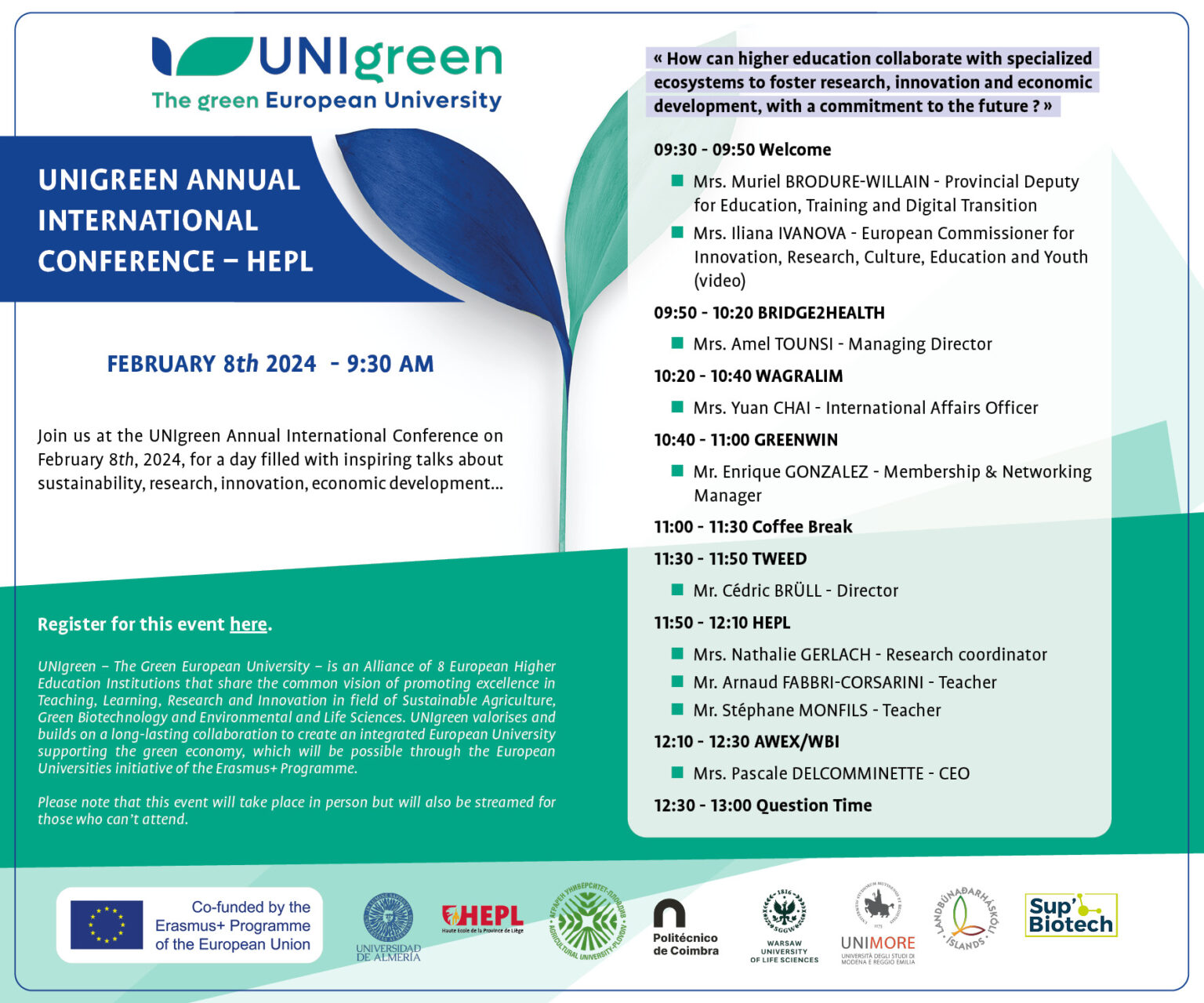 HEPL hosts the first UNIgreen International Conference - UNIgreen